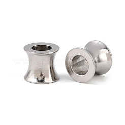 Cuentas europeas de acero inoxidable 304 resistentes al deslustre&nbsp;LS-STAS-E039-1