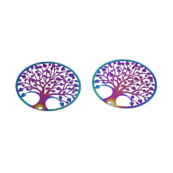 Pendentifs en filigrane d'acier inoxydable avec placage ionique (IP) 201&nbsp;STAS-S118-077