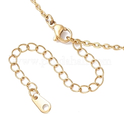 Makramee-Beutel aus Messing mit natürlichem Amethyst innen und Anhängerketten aus 304er Edelstahl für Damen&nbsp;NJEW-JN05607-03