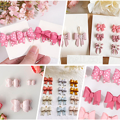 4 Box mit 2 Arten von Kunststoffformen&nbsp;DIY-SC0030-52B