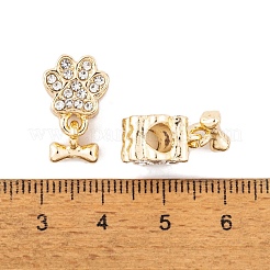 Europäische baumelnde charme der zahnstangenüberzuglegierung strass&nbsp;FIND-C055-19G-01