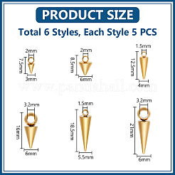 30 pz 6 stili 304 con 201 pendenti in acciaio inossidabile&nbsp;FIND-UN0004-30