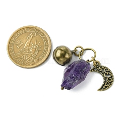Halsbandanhänger aus natürlichem Amethyst&nbsp;HJEW-PH01731
