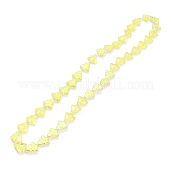 Brins de perles de verre de galvanoplastie transparentes&nbsp;EGLA-C002-HP03