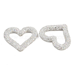 Anneaux de liaison faits main en pâte polymère et strass&nbsp;CLAY-H009-04A