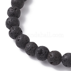 Braccialetti elastici con perline rotonde in pietre preziose naturali e sintetiche per uomo e donna&nbsp;BJEW-JB12263