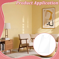 4 plaque murale en acrylique transparent&nbsp;DIY-BC0018-04