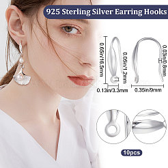 5 Paar 925 Ohrringhaken aus Sterlingsilber.&nbsp;STER-BBC0001-46