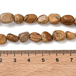 Natürliches Bild Jaspis Perlen Stränge&nbsp;G-C286-A07