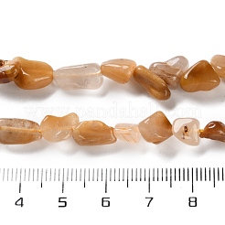 Natürliche gelbe Rutilquarzperlenstränge&nbsp;G-P497-01C-58