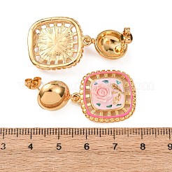 Pendientes colgantes de acero inoxidable 304 para San Valentín&nbsp;EJEW-T054-06G