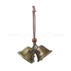 Fer cloche pendentif décorations&nbsp;HJEW-JM03774-02