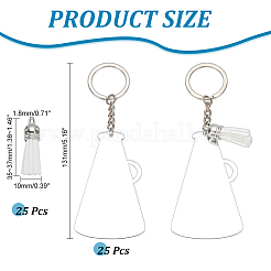 Kit per la creazione di portachiavi in bianco fai da te&nbsp;DIY-PH0020-79A