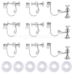 20 pièce de boucles d'oreilles à clip en acier inoxydable 316&nbsp;STAS-BBC0009-83P