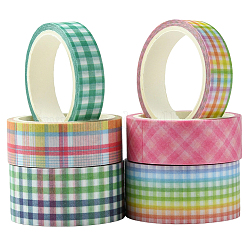 1 bolsa 6 rollos de cintas de papel decorativas para álbumes de recortes de diy&nbsp;DIY-SP0005-15A