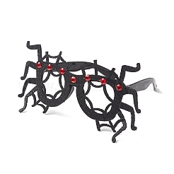 Montature per occhiali glitterate in plastica e tessuto non tessuto di Halloween&nbsp;LS-AJEW-E053-01J