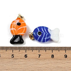 Pendentifs vernissées manuelles&nbsp;X1-LAMP-A007-01G-02