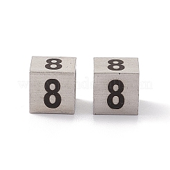 Cuentas europeas de acero inoxidable 303 resistentes al deslustre&nbsp;STAS-G286-P08