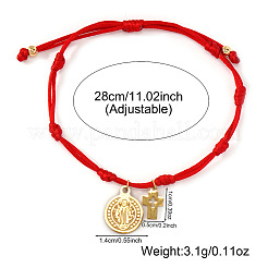Pulseras ajustables con dijes de acero inoxidable 304&nbsp;LD5373-1