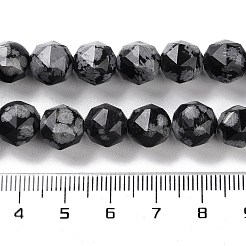 Naturschneeflocke Obsidian Perlen Stränge&nbsp;G-NH0021-A09-02
