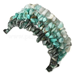 Juego de 4 pulsera elástica con cuentas de piedras preciosas&nbsp;BJEW-JB11178