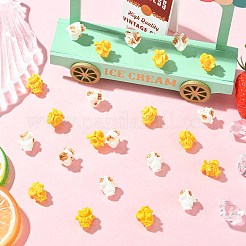 100 pz 2 colori ornamenti in miniatura di popcorn in resina&nbsp;RESI-CJ0005-34