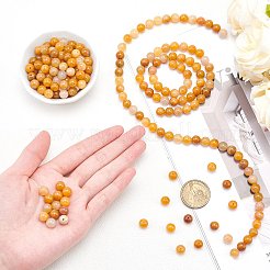 Chapelets de perle en jade de topaze naturelle&nbsp;G-AR0001-35