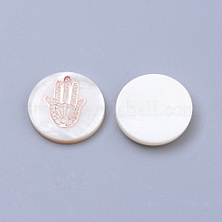 Cabochon guscio di acqua dolce&nbsp;BSHE-S622-10