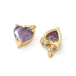 Pendenti in ottone con zirconi cubici&nbsp;KK-A291-04G
