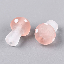 Hebras de cuentas de cristal de murano hechas a mano heladas&nbsp;LAMP-N038-08H