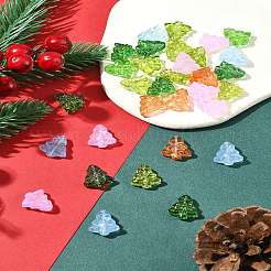 40 perles de verre teintées et chauffées&nbsp;GLAA-FS0001-88A