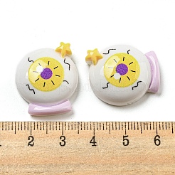 Cabochons décodés en résine opaque d'Halloween&nbsp;CRES-H002-02H