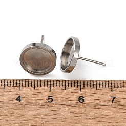 Ohrsteckerfassungen aus Edelstahl 304&nbsp;STAS-L195-02A-01-A