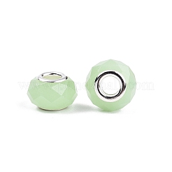 Imitation jade perles de verre européennes&nbsp;GPDL-N004-B14mm-B02