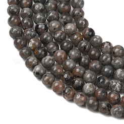 Brins de perles de syénite fluorescente naturelle (lueur sous la lumière uv)&nbsp;GG-NH0012-A01-4mm