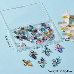 20 Stück 10-farbige Böse Augen Bunte Malerei-Anhänger&nbsp;FIND-CJ0001-69