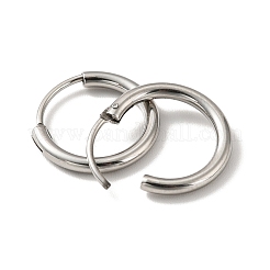 Pendientes de aro huggie de acero inoxidable 201 resistentes al deslustre&nbsp;STAS-H164-03P