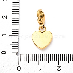 Colgante de corazón de acero inoxidable 304 con rhinestone&nbsp;STAS-I331-14G-A