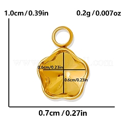 Cabochon-Fassungen für Anhänger aus Edelstahl 304&nbsp;PW-WG002AB-13