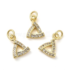 Pendentifs avec zircon cubiques à micro-pavés en laiton&nbsp;KK-E048-07G