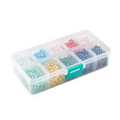Chapelets de perles en verre électroplaqué&nbsp;EGLA-JP0002-01F-4mm
