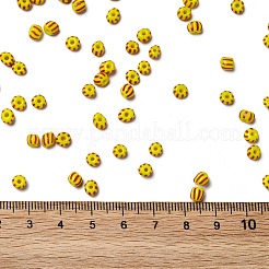 6/0 perles de rocailles en verre transparent de couleurs opaques&nbsp;X-SEED-F003-04A-01