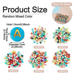 500pcs 5 Farben undurchsichtige Acrylperlen&nbsp;OACR-TA0003-87