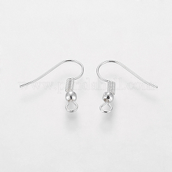 Grado a ganchos de pendientes de hierro plateado&nbsp;EC135-S-NF