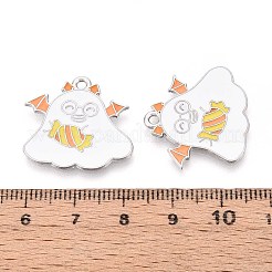 Pendentifs en émail en alliage thème halloween&nbsp;ENAM-T022-54P-12