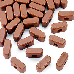 Perles européennes en acrylique opaque&nbsp;OACR-TAC0019-006I