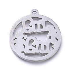Anlaufgeschützte Anhänger aus 304er Edelstahl&nbsp;LS-STAS-L245-022A-P