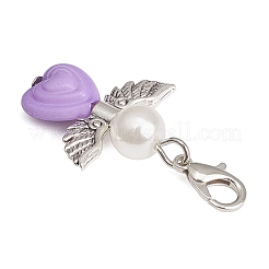 Adornos colgantes de ángel con forma de corazón de acrílico&nbsp;HJEW-JM04186