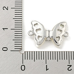 Messing Pavé klar Zirkonia Schmetterling Verbinder Charms&nbsp;KK-Q820-38P