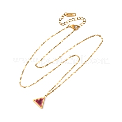 Collares colgantes geométricos de acero inoxidable 304 para mujer&nbsp;NJEW-M106-02C-G